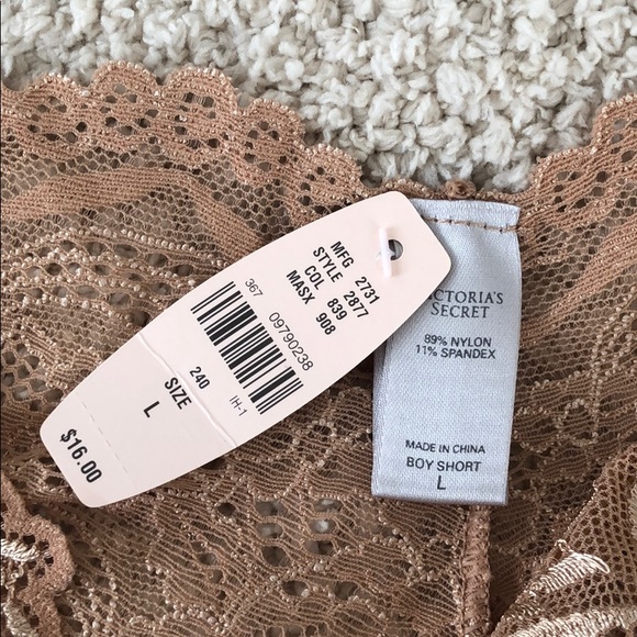 NWT Victoria’s Secret Stretch Lace Boy Short - Picture 4 of 4